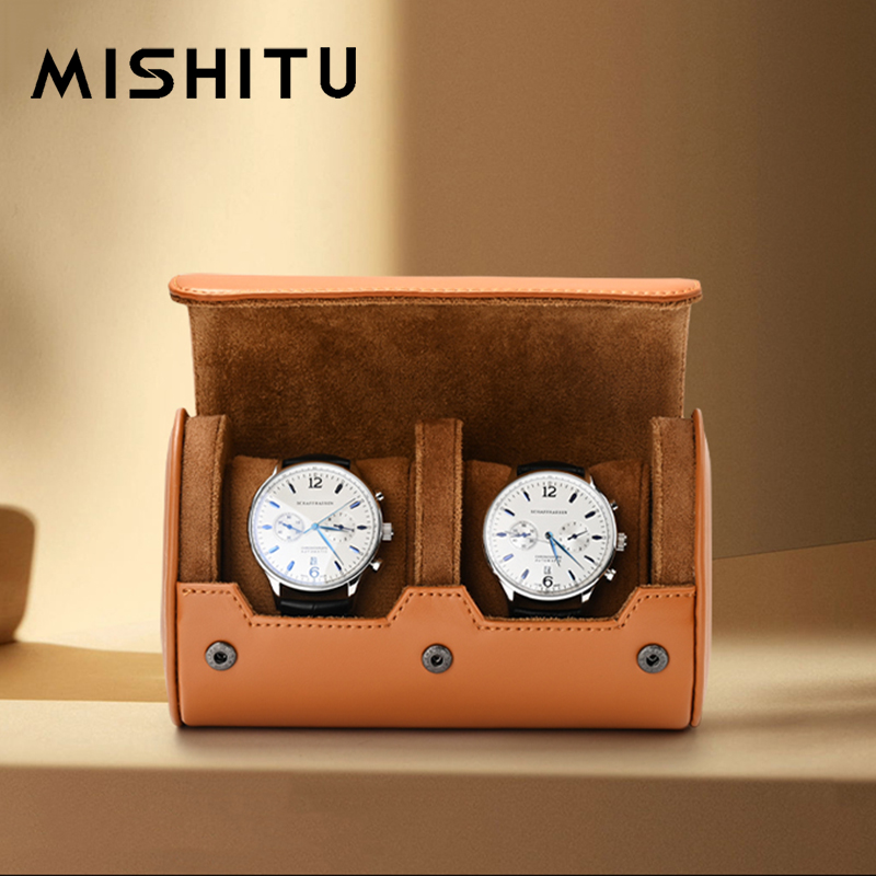 Jewelry Box Watches Bracelets - MISHITU 1/2/3 yuvalı izle depolama rulo