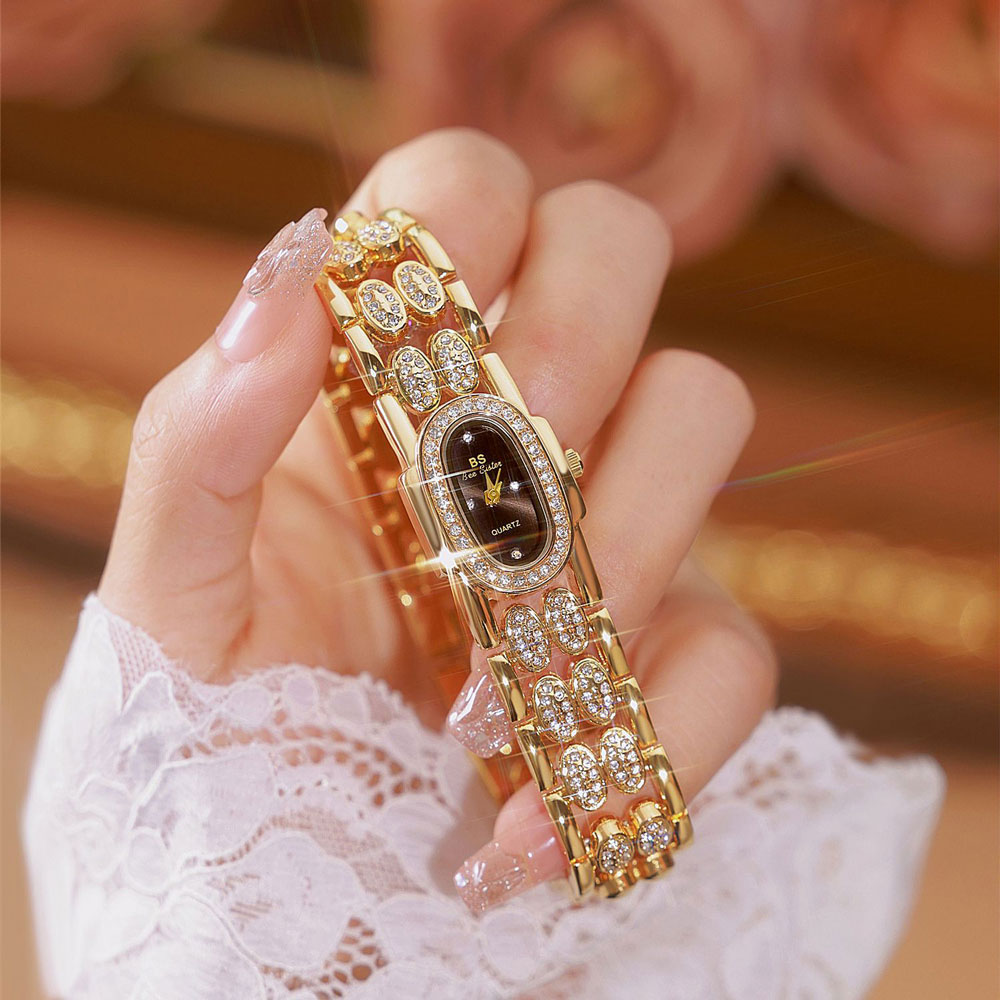 Jewelry Diamond Watches - Moda Saatler Altın Bilezik Paslanmaz Çelik