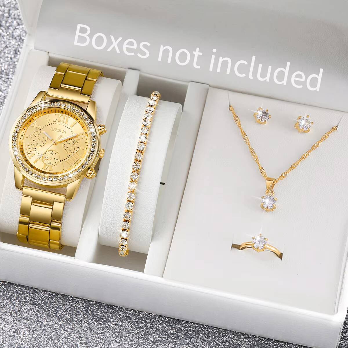 6 adet/takım moda taklidi kadı - Jewelry Box Watches Bracelets incelemesi ve fiyatı
